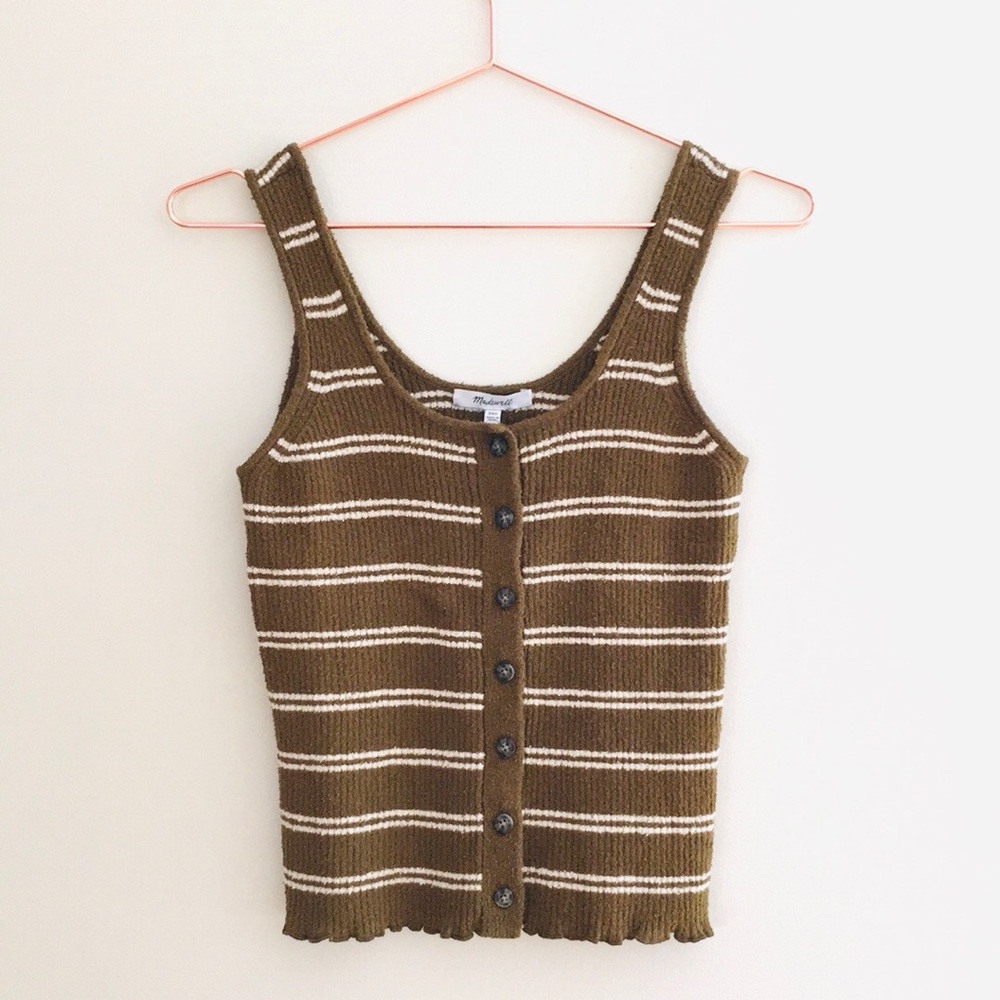 Madewell Kingston Button Front Sweater Tank